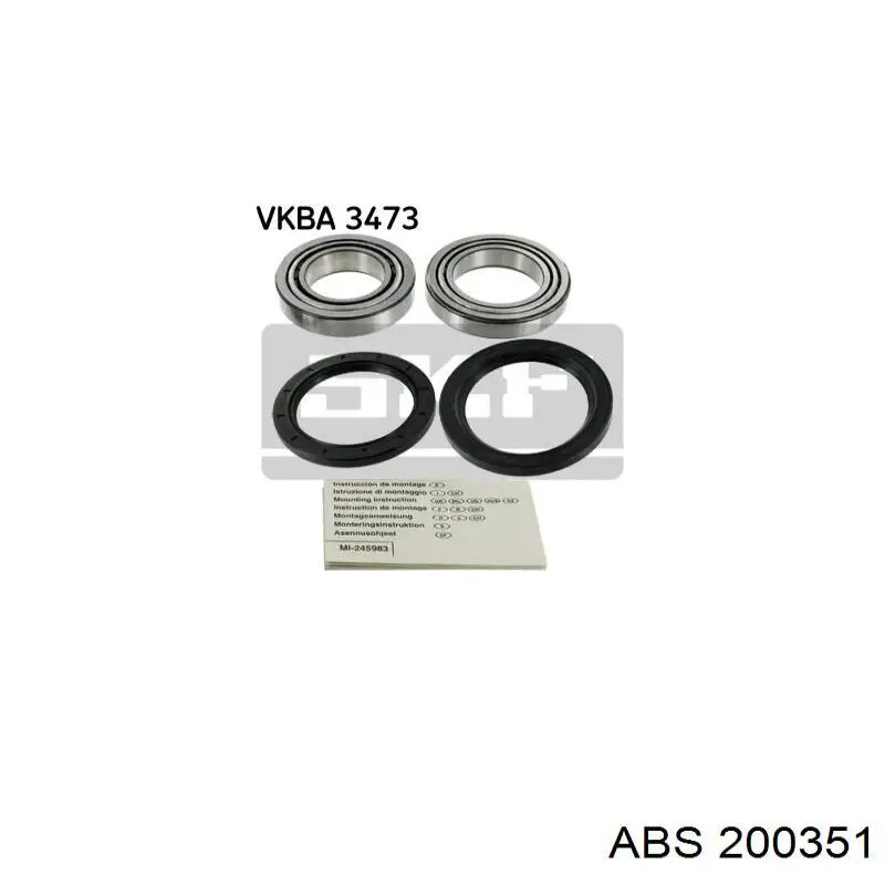 200351 ABS Rodamientos de rueda delantero