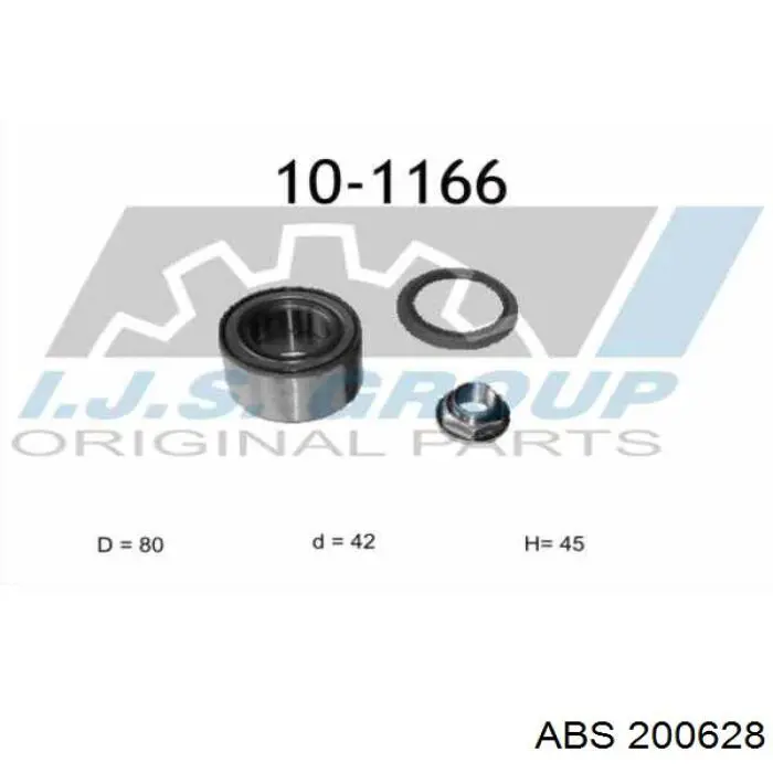Cojinete de rueda delantero ABS 200628 precio, desde 26,42 EUR