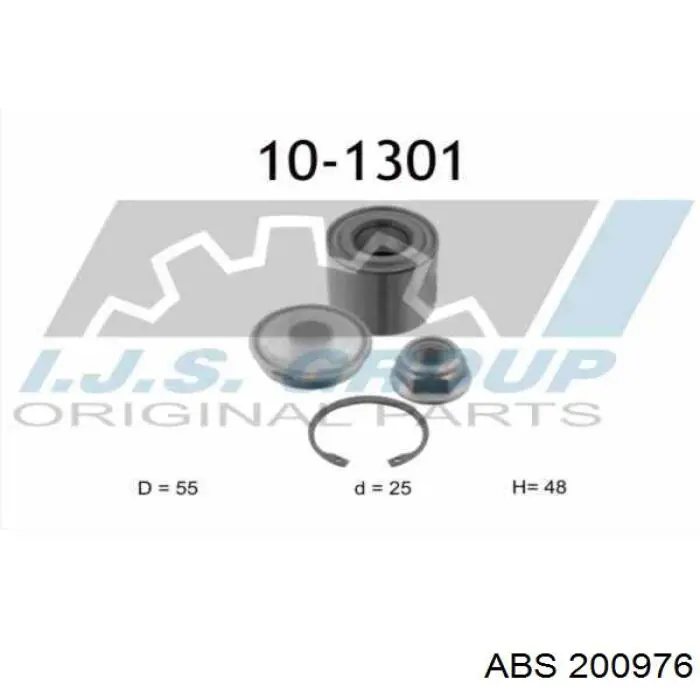 Cojinete de cubo delantero ABS 200976 precio, desde 28,81 EUR