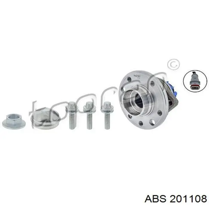 Buje de rueda delantero ABS 201108 precio, desde 92,67 EUR