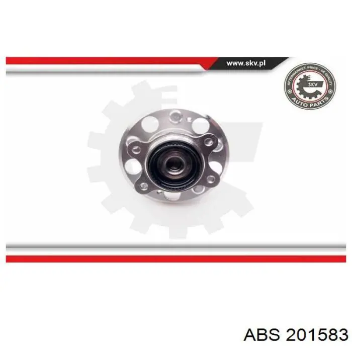201583 ABS Buje de rueda trasero