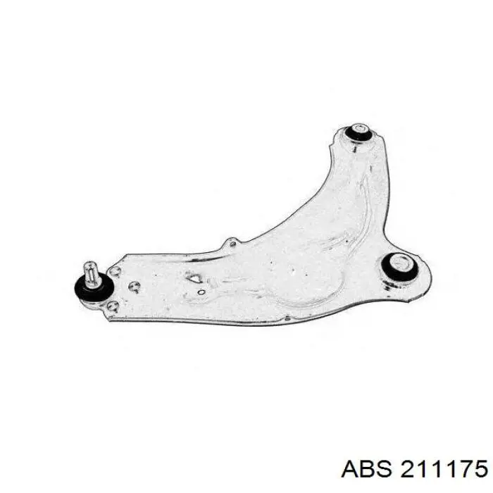 Brazo inferior derecho de la suspensión delantera 545048101R Renault (RVI)