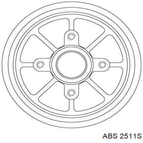 Comprar 2511S ABS Tambor de freno trasero