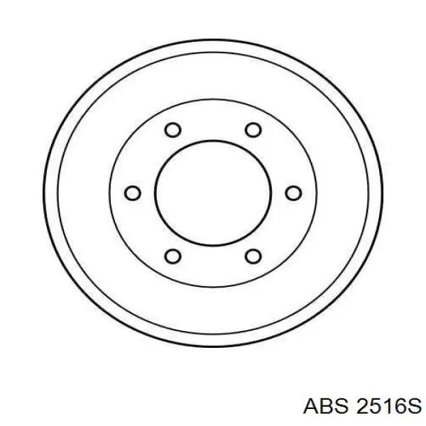 Tambor de freno trasero ABS 2516S precio, desde 55,72 EUR