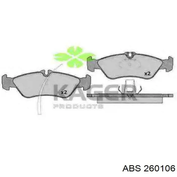 Bieleta estabilizadora delantera ABS 260106 precio, desde 12,73 EUR