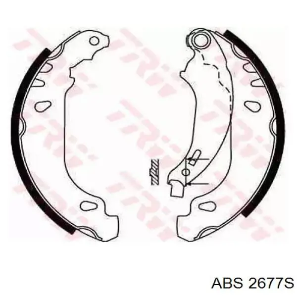 2677-S ABS freno de tambor trasero