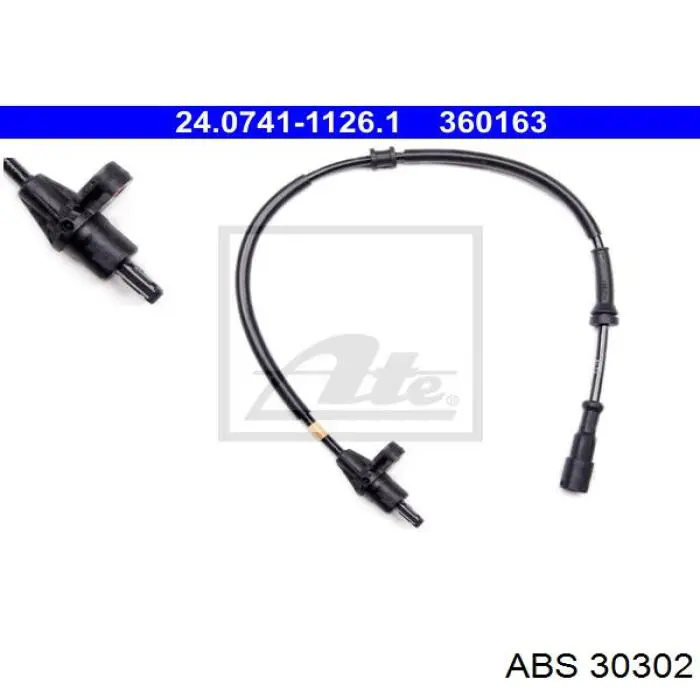 Sensor ABS trasero derecho MWSS163 Magneti Marelli
