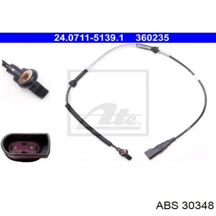 Sensor ABS, rueda delantera para Ford Fusion (JU)