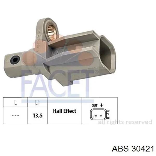 61034 Intermotor sensor abs trasero