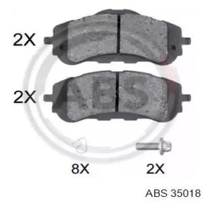 Pastillas freno delanteras ABS 35018 precio, desde 28,27 EUR