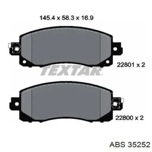 Pastillas de freno delanteras Subaru Forester 5 S14, SK