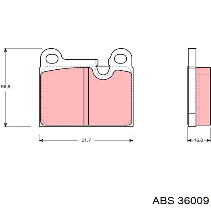 Pastillas freno delanteras ABS 36009 precio, desde 17,90 EUR