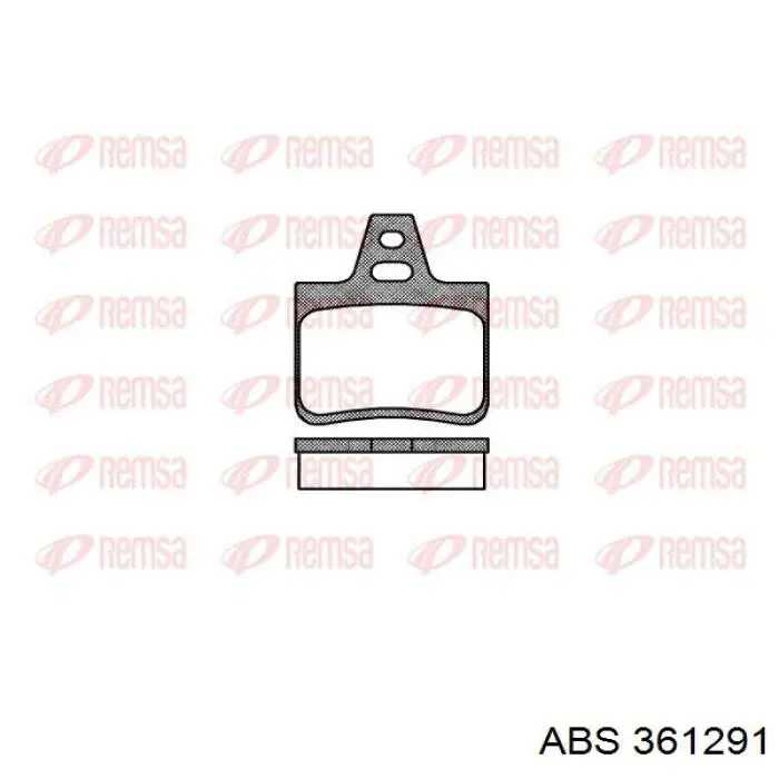 361291 ABS pastillas de freno traseras