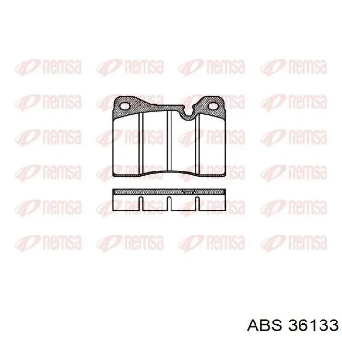 36133 ABS pastillas de freno delanteras