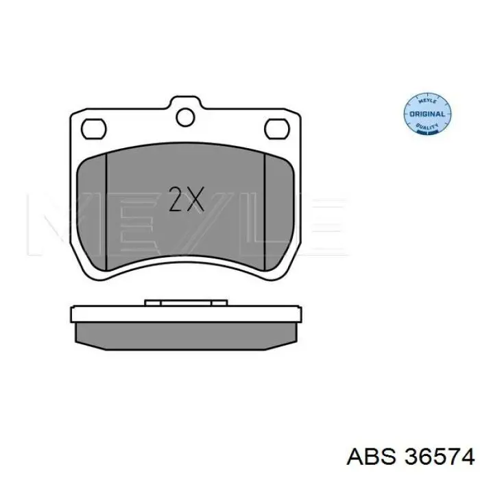 36574 ABS pastillas de freno delanteras