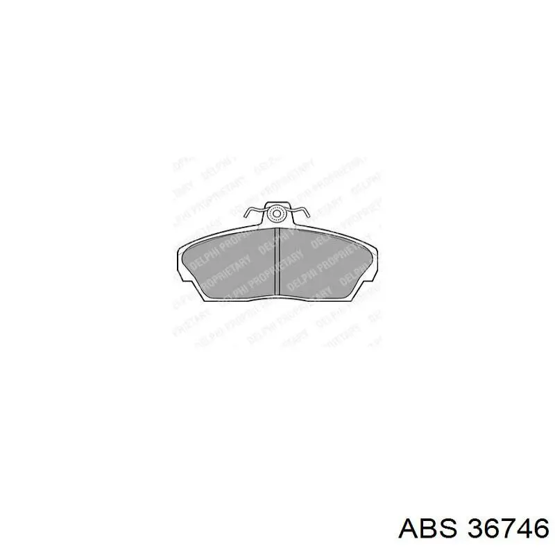 Comprar 36746 ABS Pastillas delanteras de freno