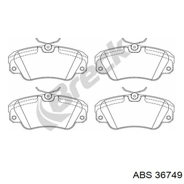 Comprar 36749 ABS Pastillas delanteras de freno
