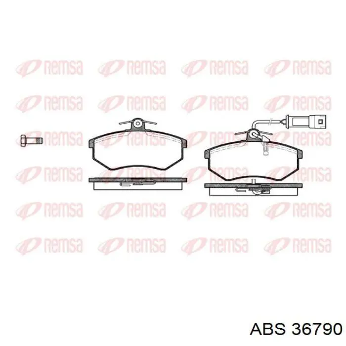 36790 ABS Pastillas delanteras
