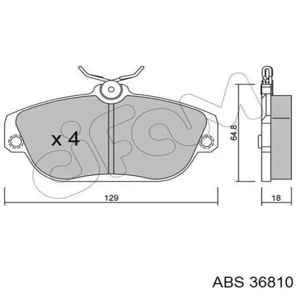 0014207320 Mercedes Pastillas freno traseras