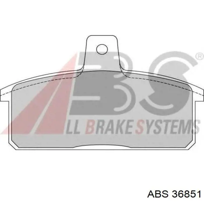 36851 ABS pastillas de freno traseras