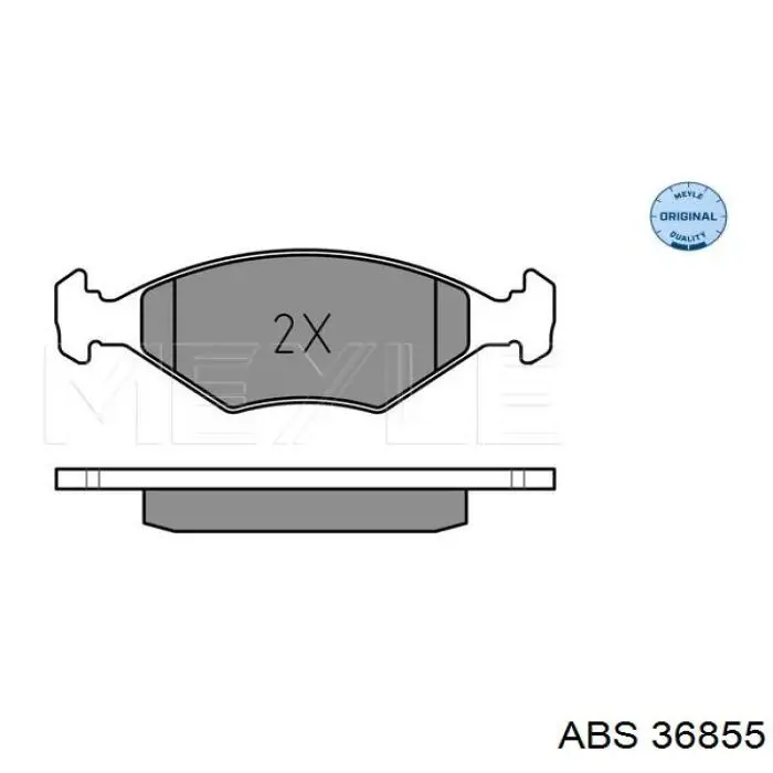 36855 ABS pastillas de freno delanteras