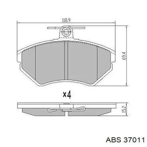 Pastillas de freno delanteras Seat Ibiza 2 6K1