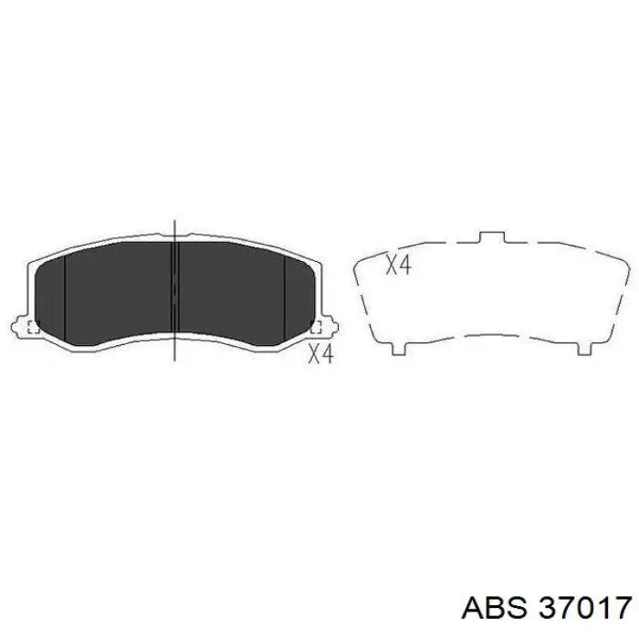 Pastillas de freno delanteras para Suzuki Swift (SF413)