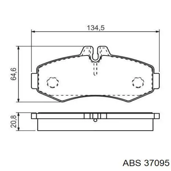 Comprar 37095 ABS Pastillas delanteras de freno