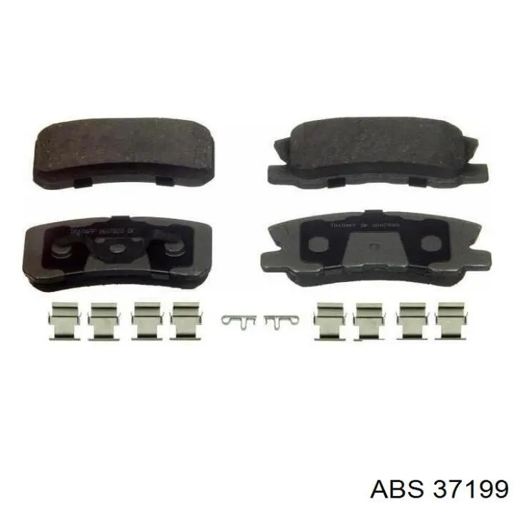 37199 ABS pastillas de freno traseras