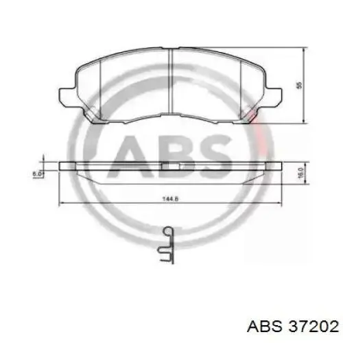 Pastillas freno delanteras ABS 37202 precio, desde 36,95 USD