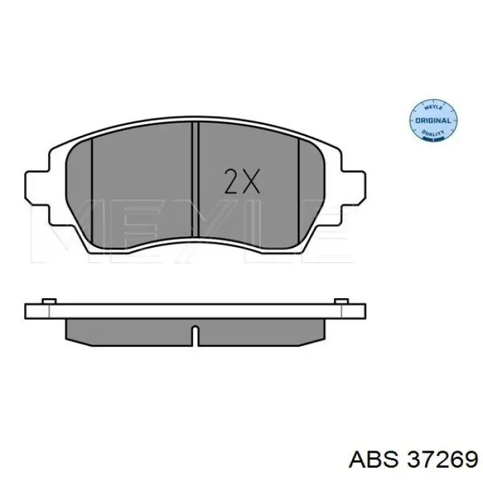 37269 ABS pastillas de freno delanteras