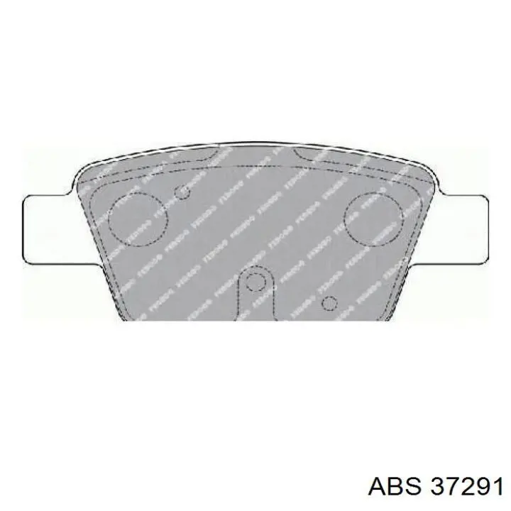 37291 ABS pastillas de freno traseras