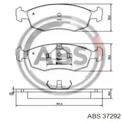 Comprar 37292 ABS Pastillas delanteras de freno