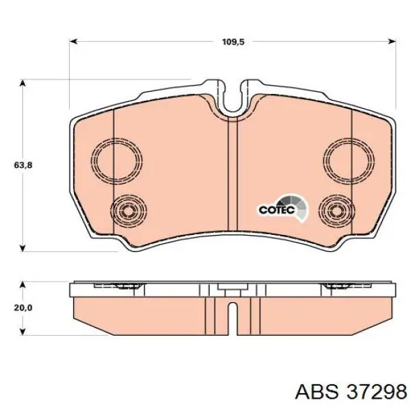Comprar 37298 ABS Pastillas de freno traseras