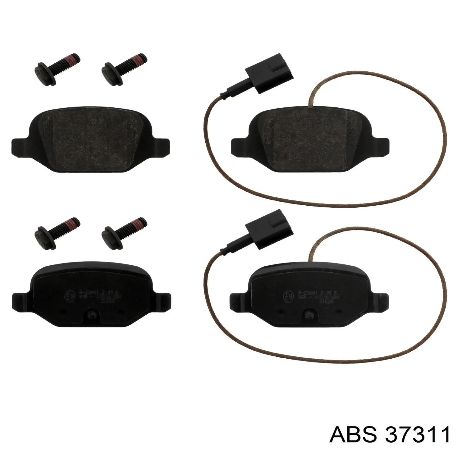 37311 ABS Pastillas freno traseras