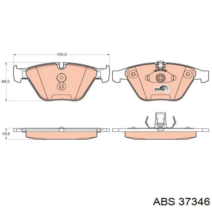 Pastillas de freno delanteras BMW 3 E90