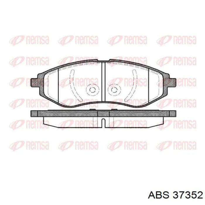 Comprar 37352 ABS Pastillas delanteras de freno