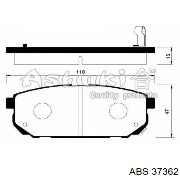 Comprar 37362 ABS Pastillas de freno traseras