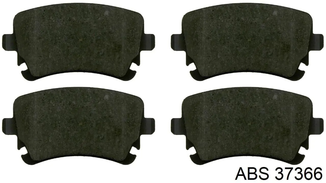 37366 ABS Pastillas freno traseras