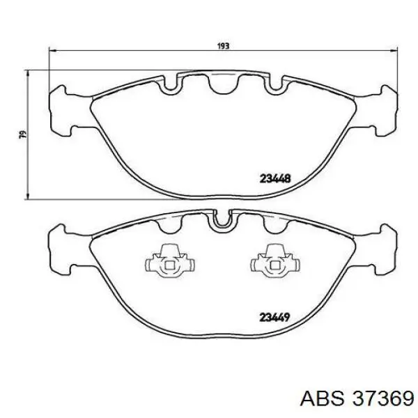 37369 ABS pastillas de freno delanteras