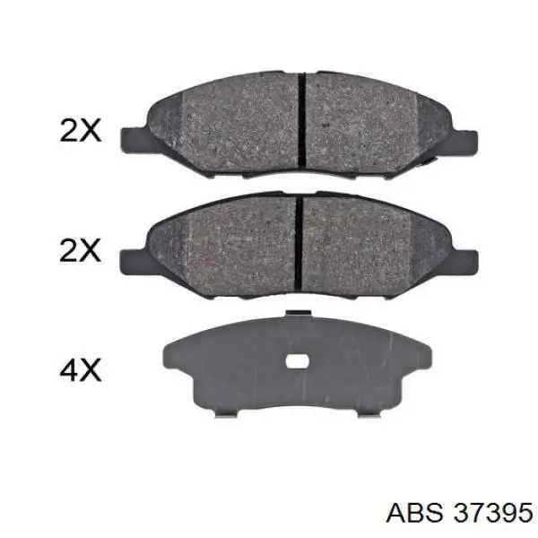 Pastillas freno delanteras ABS 37395 precio, desde 18,75 EUR