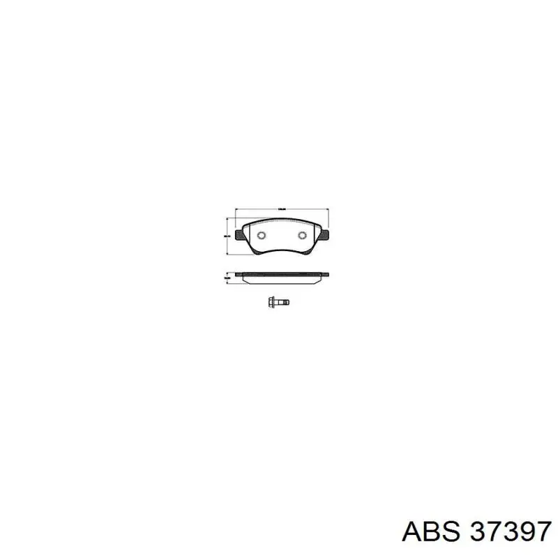 37397 ABS pastillas de freno delanteras