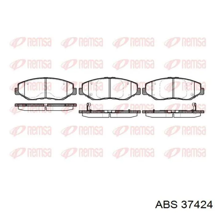 Comprar 37424 ABS Pastillas delanteras de freno
