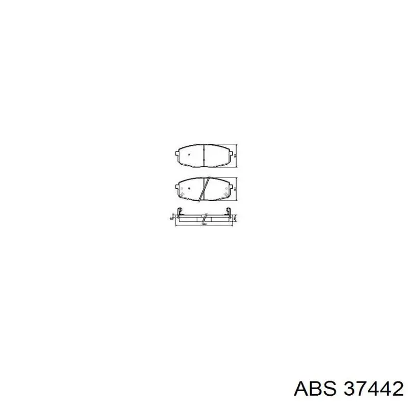 Comprar 37442 ABS Pastillas delanteras de freno