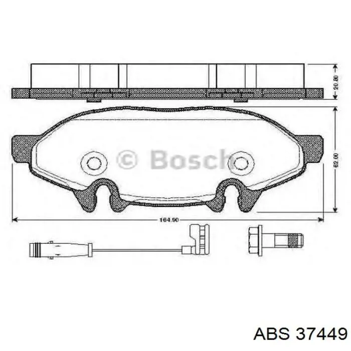 Comprar 37449 ABS Pastillas delanteras de freno
