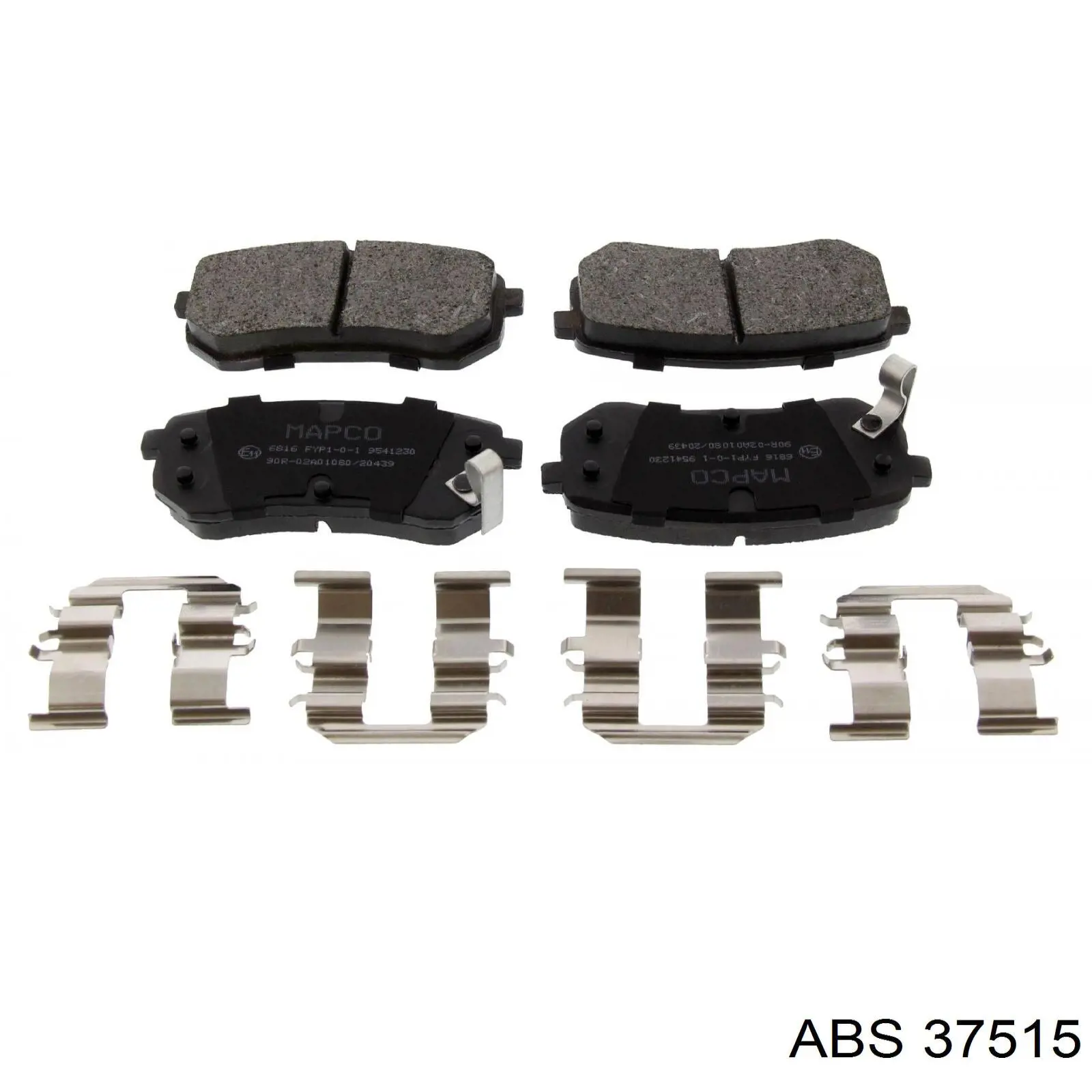 37515 ABS Pastillas freno traseras