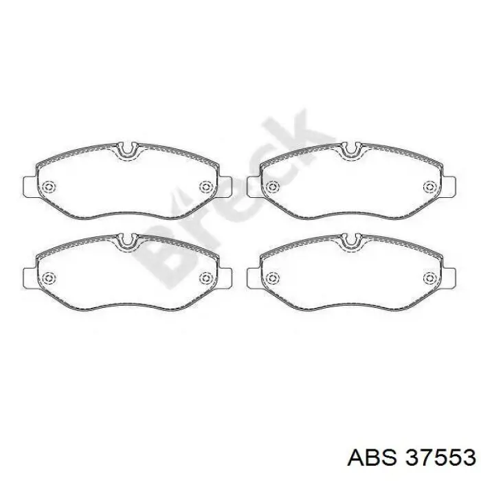 Pastillas de freno 37553 ABS