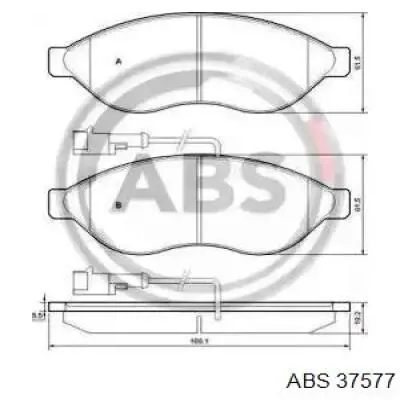 Pastillas de freno 37577 ABS
