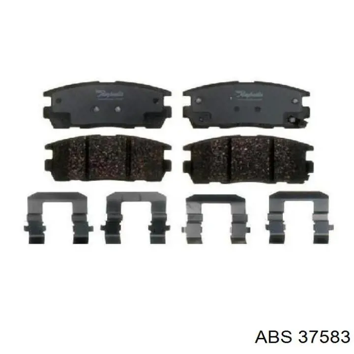 37583 ABS Pastillas freno traseras