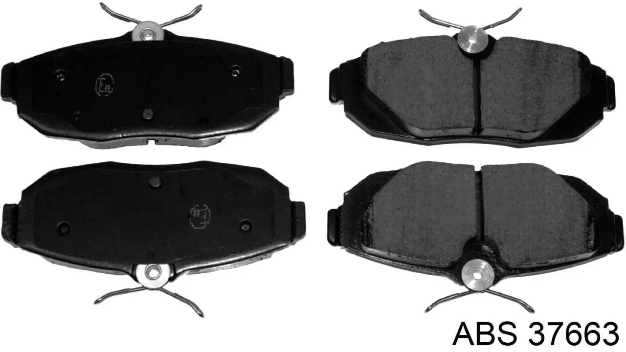 37663 ABS pastillas de freno traseras